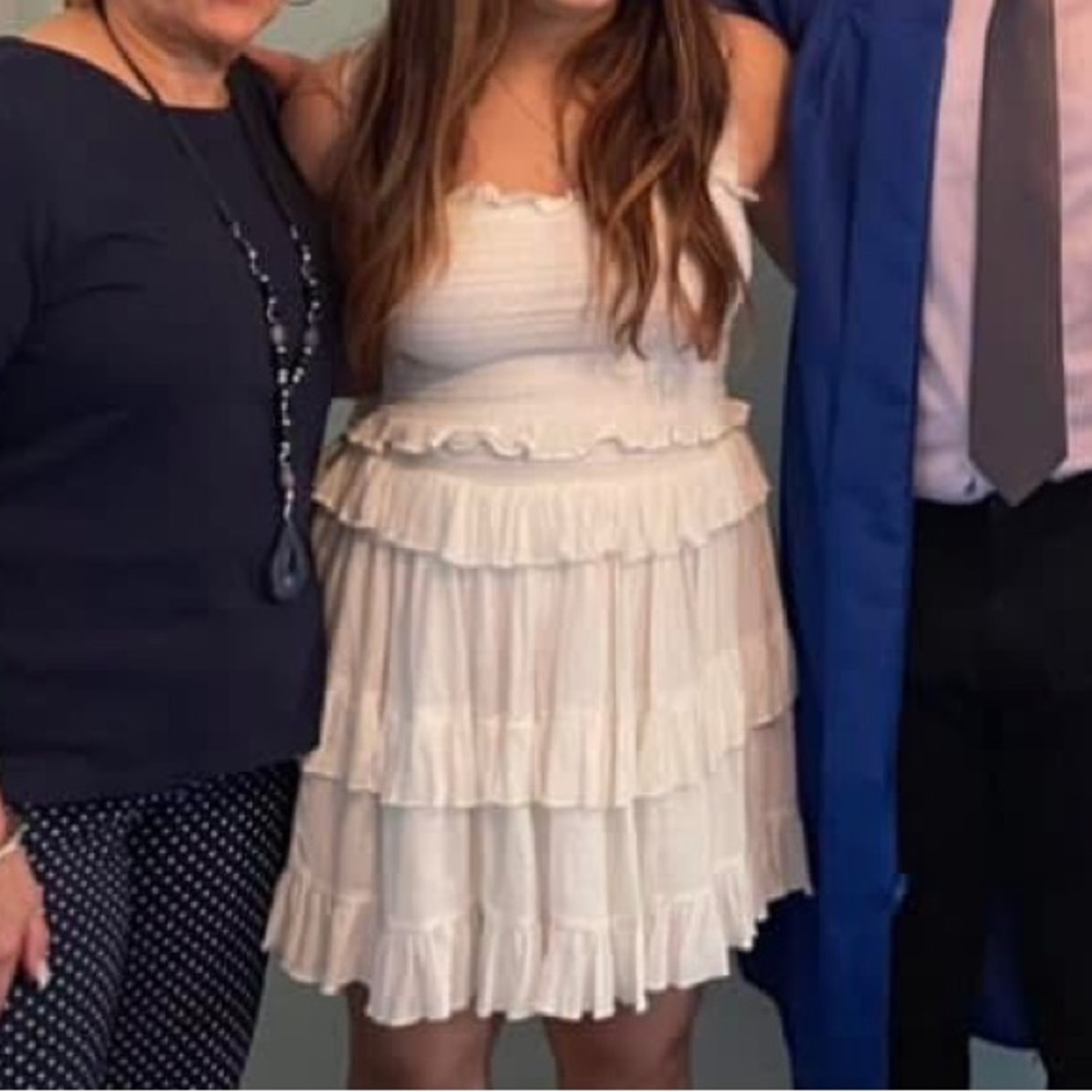 Elegant White Ruffle Set